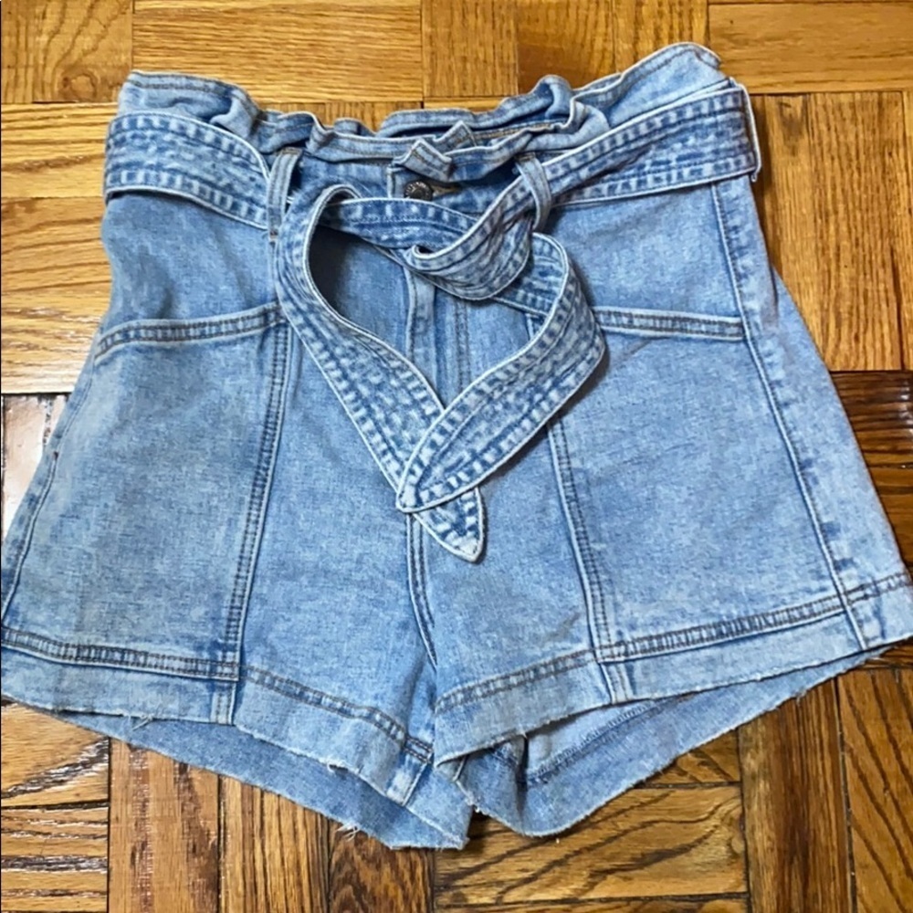 Abercrombie and Fitch denim high waisted shorts